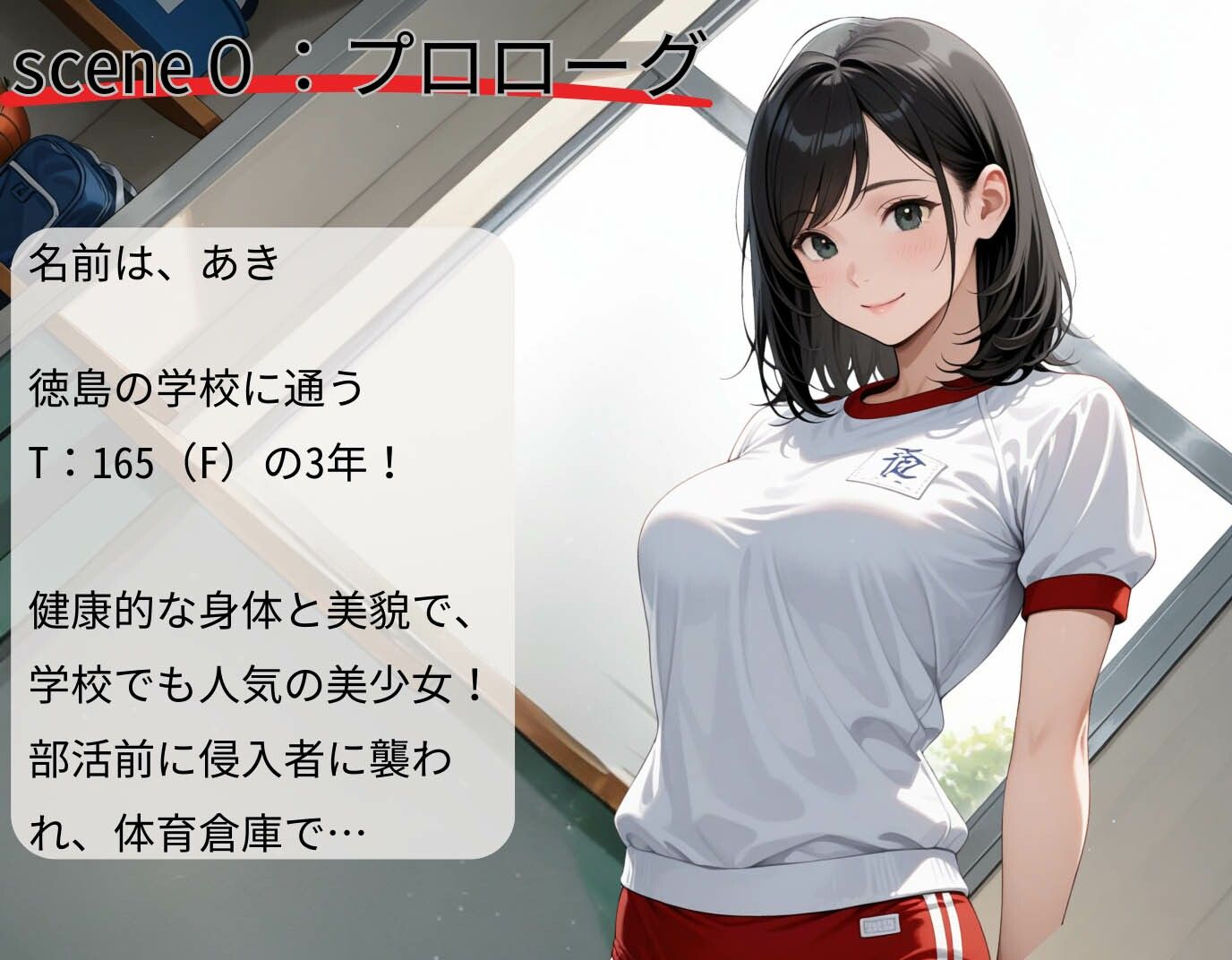 Fカップのブルマ美少女！快感の臨界点突破され快楽堕ちの恥辱 - サンプル画像 2