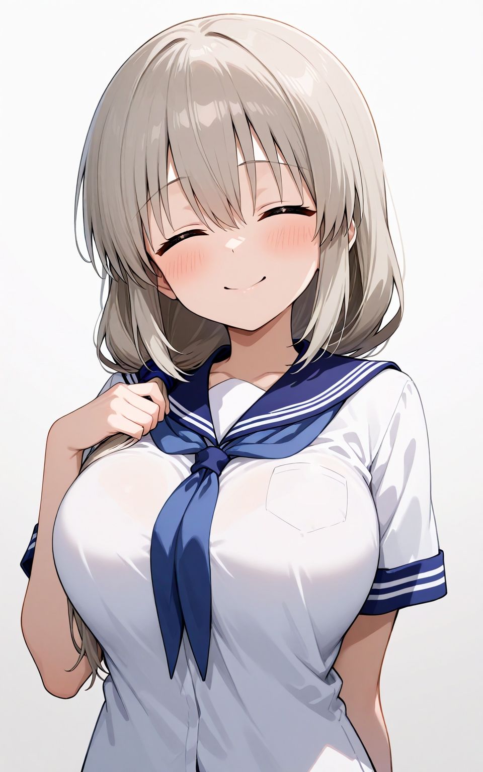 人妻、セーラー服でエッチ - サンプル画像 2