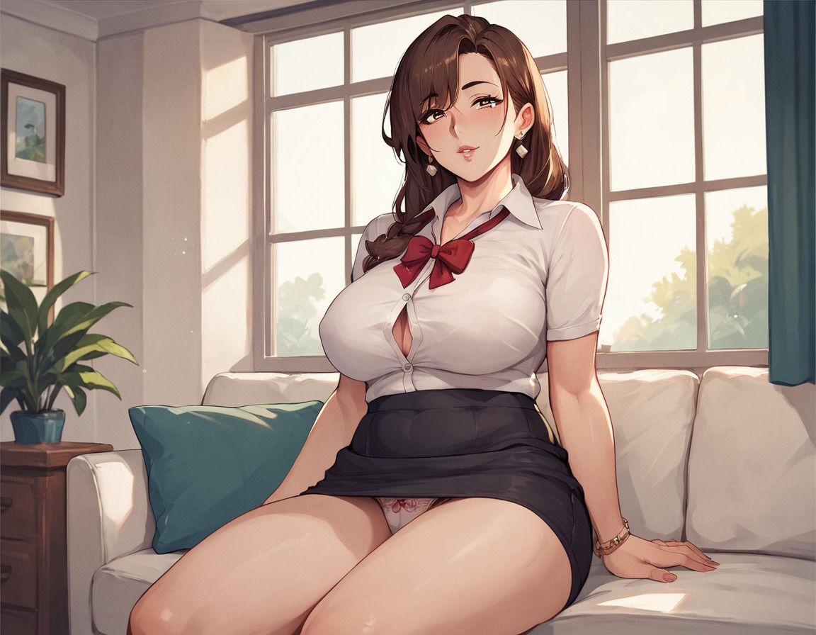 人妻教師を孕ませてみた - サンプル画像 2