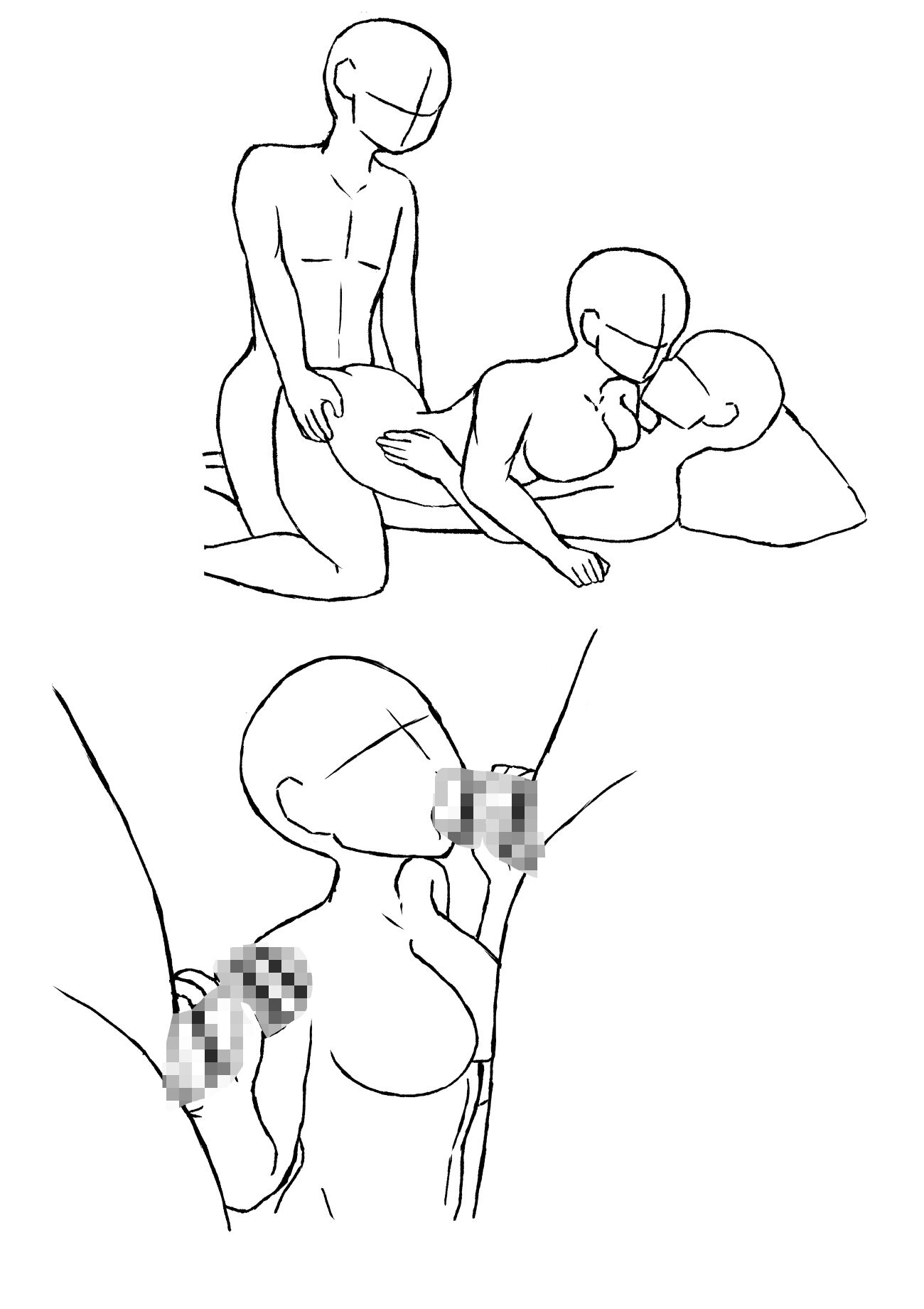 3P（男2・女1）ポーズ集 - サンプル画像 3