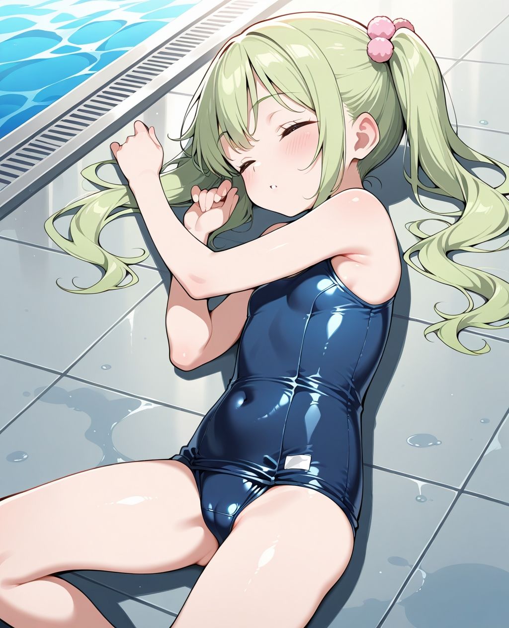 スク水パラダイス☆プールサイドでうたた寝編 - サンプル画像 6