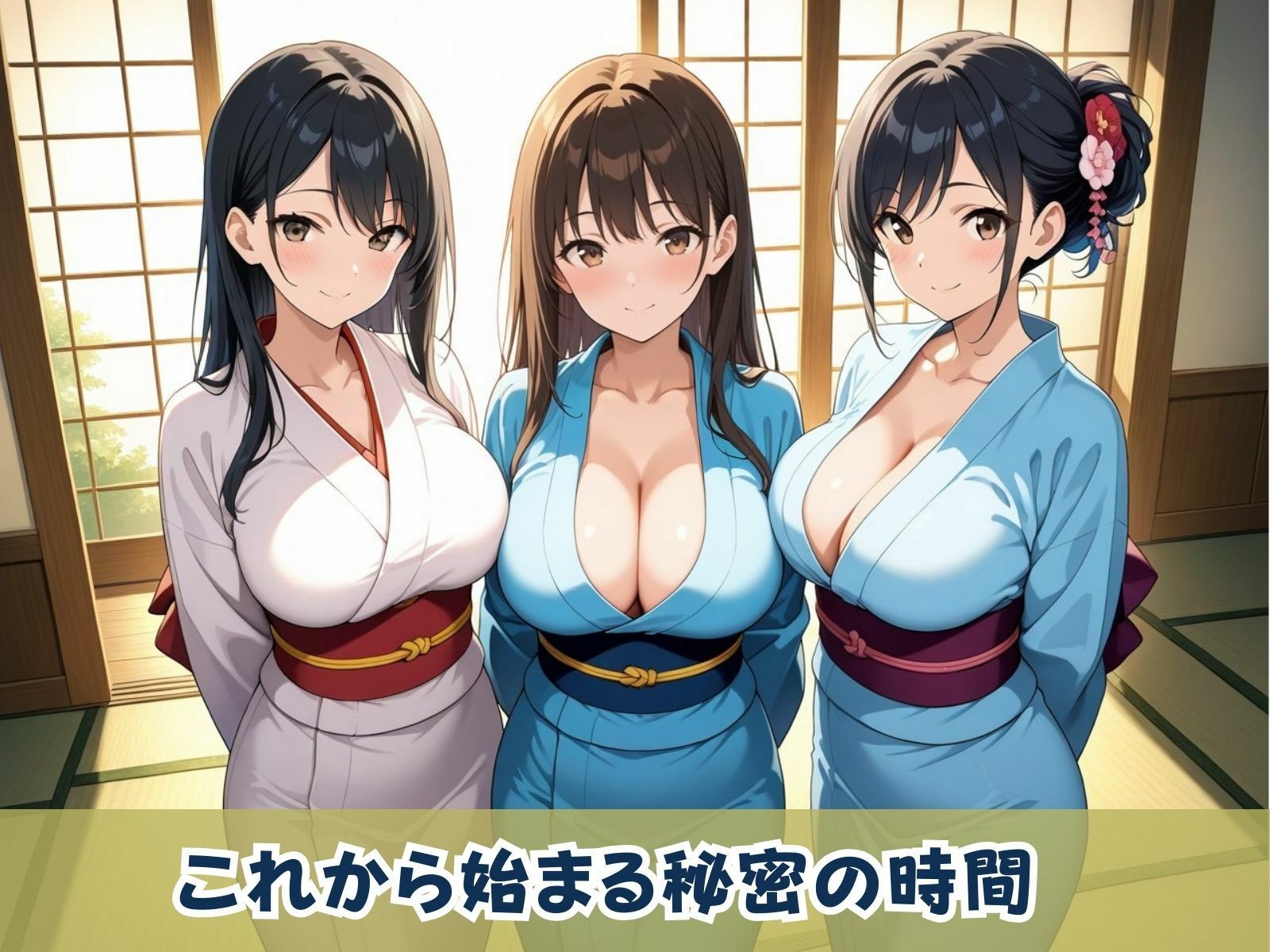 学園ハーレム性活〜茶道部の着物美少女編〜 - サンプル画像 2