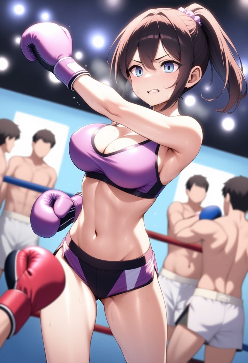 女子ボクシング美少女AIイラストコレクション1 立ち絵編 - サンプル画像 2