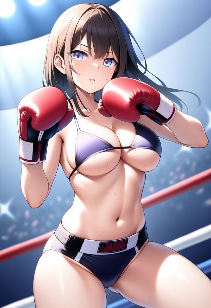 女子ボクシング美少女AIイラストコレクション1 立ち絵編 - サンプル画像 4