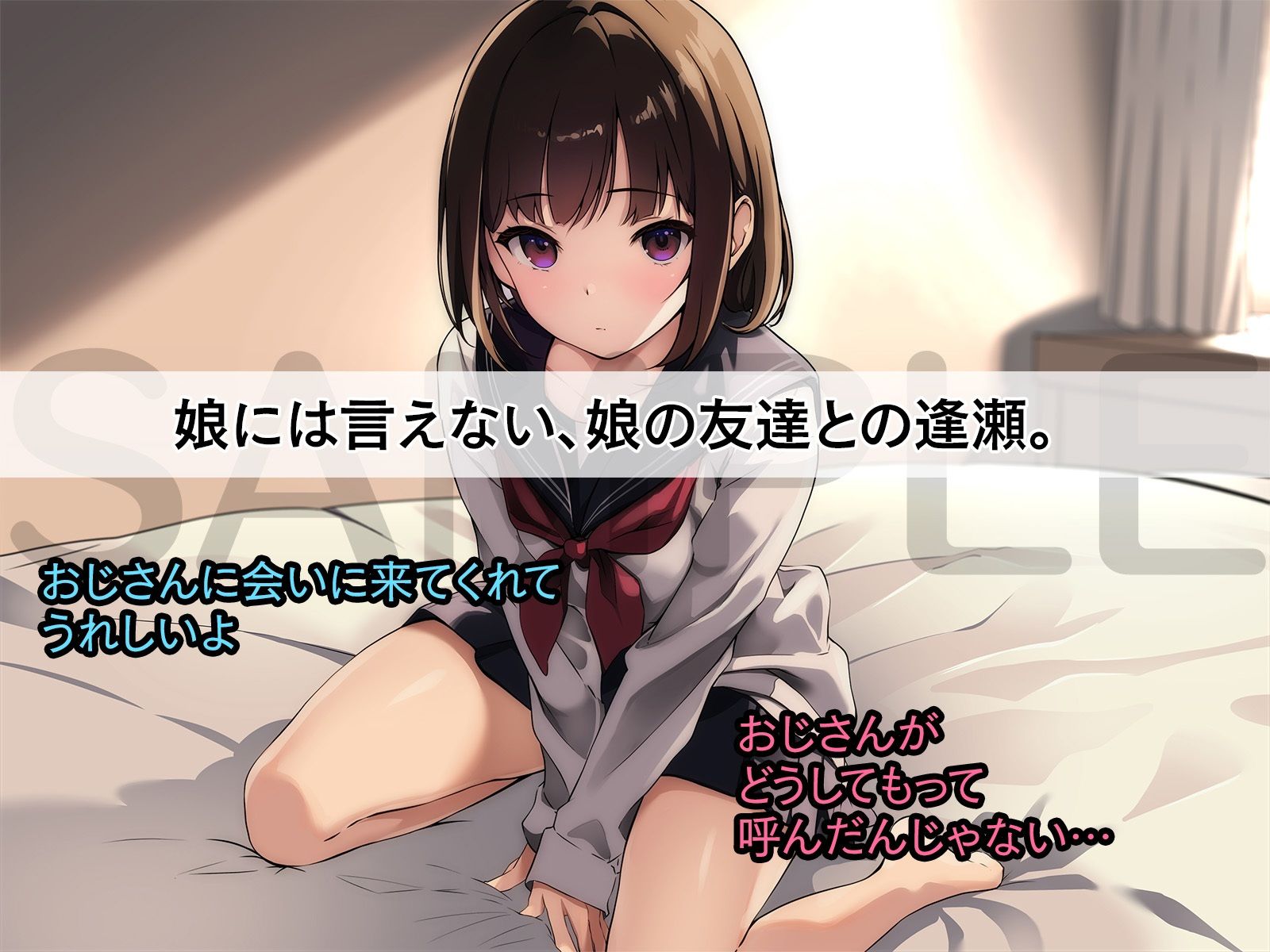 娘の友だちにいじわるしたり甘やかしてもらったり - サンプル画像 1