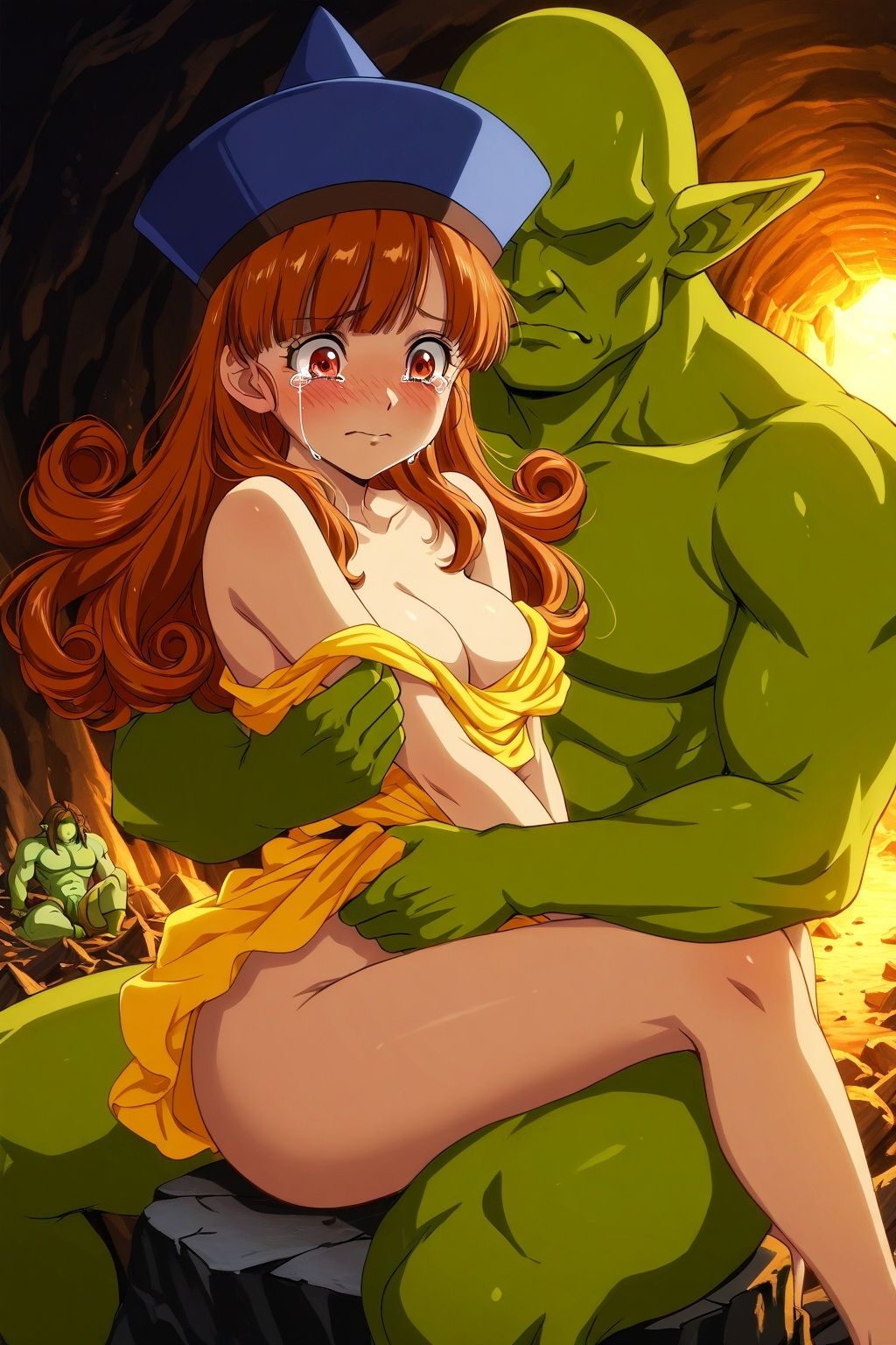 性獣トロルに捕らわれたアリーナ姫 - サンプル画像 5