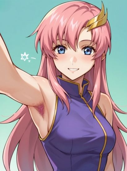 アソコが毛深いがラクス・クラインから送られてきた自撮り写真 - サンプル画像 1