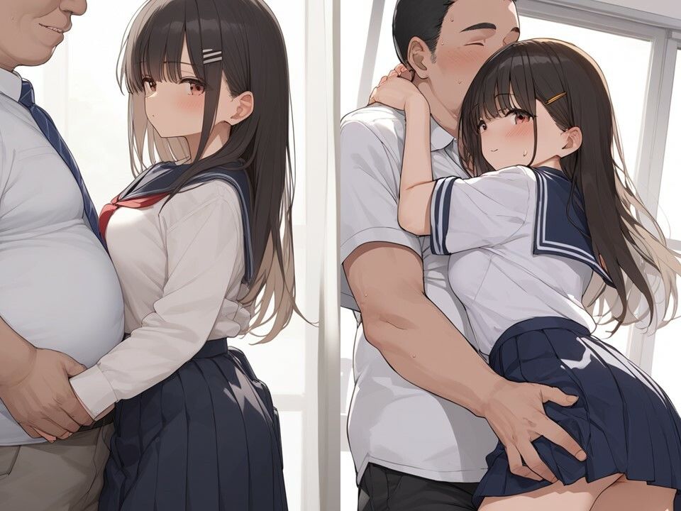 中年教師と巨乳生徒 - サンプル画像 1