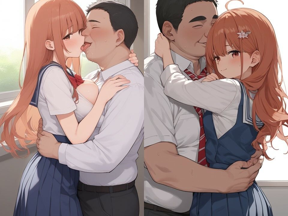 中年教師と巨乳生徒 - サンプル画像 2