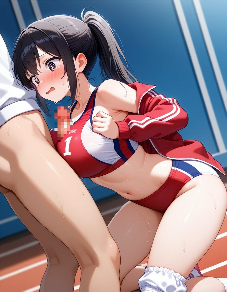 ブルマ女子とえっちなストレッチ - サンプル画像 2