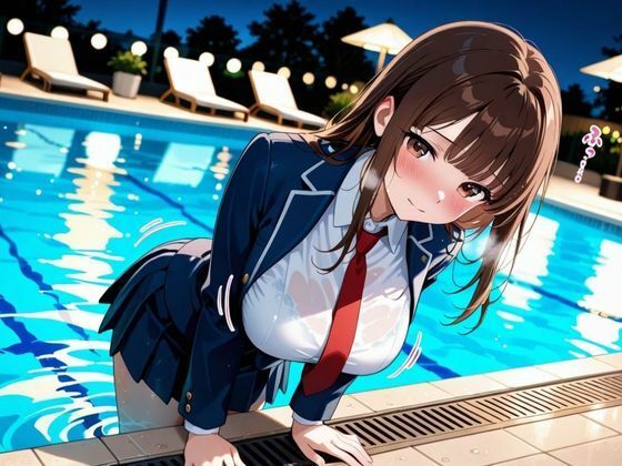 沈められたスク水調教 〜水中で縛られる快感に、制服女子校生は堕ちていく〜 - サンプル画像 2