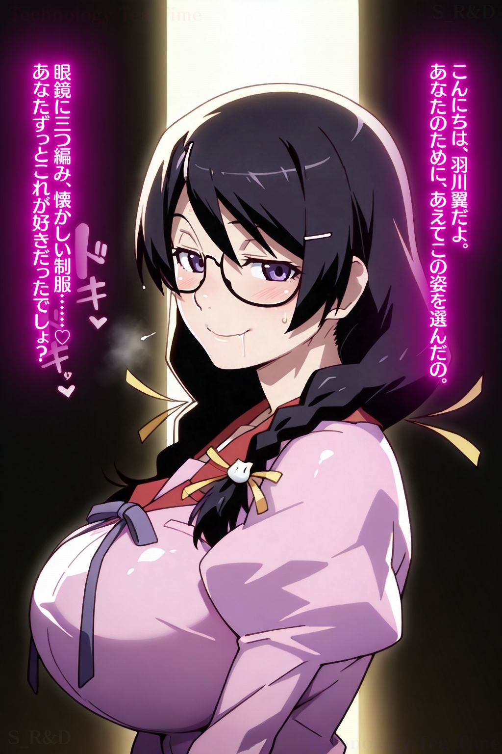 羽〇翼の淫靡な甘サド媚び奉仕〜淫らな爆乳眼鏡と情欲に溺れる倒錯性欲絶頂録〜 - サンプル画像 1