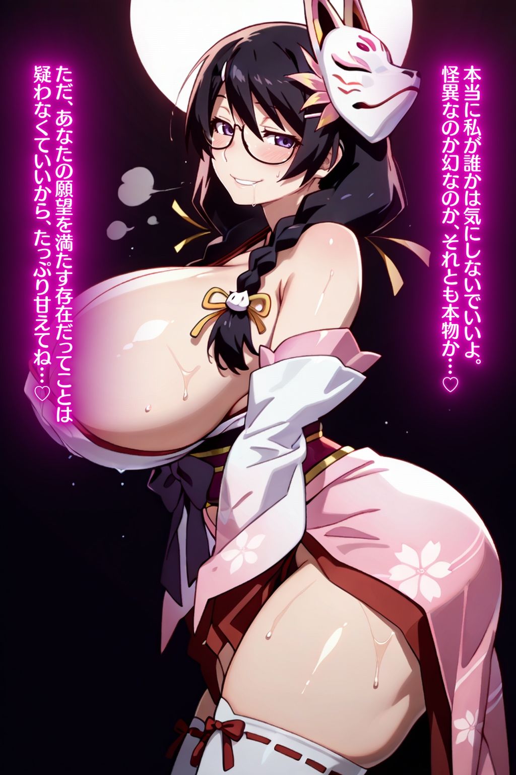 羽〇翼の淫靡な甘サド媚び奉仕〜淫らな爆乳眼鏡と情欲に溺れる倒錯性欲絶頂録〜 - サンプル画像 10