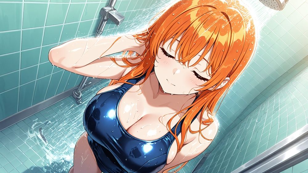 爆乳水色オレンジツインズが顧問教師と水泳部で連続中出し調教【4K】 - サンプル画像 4