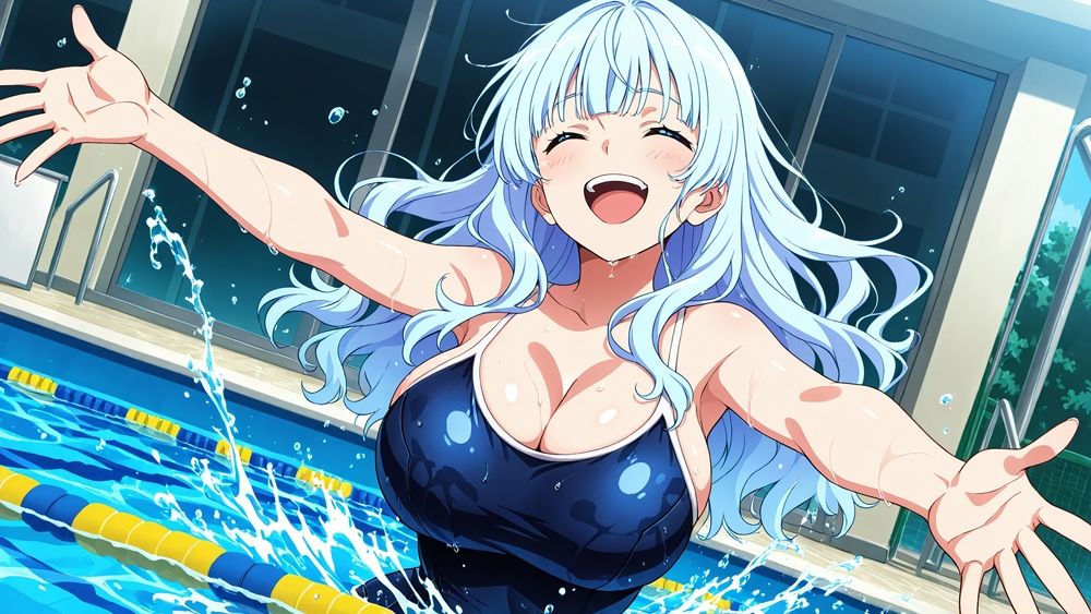 爆乳水色オレンジツインズが顧問教師と水泳部で連続中出し調教【4K】 - サンプル画像 7