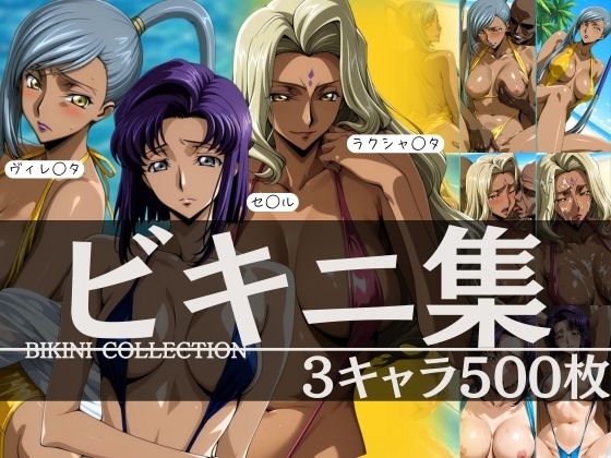 ビキニ集3キャラ500枚  ヴィレ◯タ セ◯ル ラクシャ◯タ