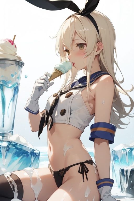 虹かけ誌  艦〇こ〇くしょん  イラスト集29 島風  お゛うっ！？ - サンプル画像 2