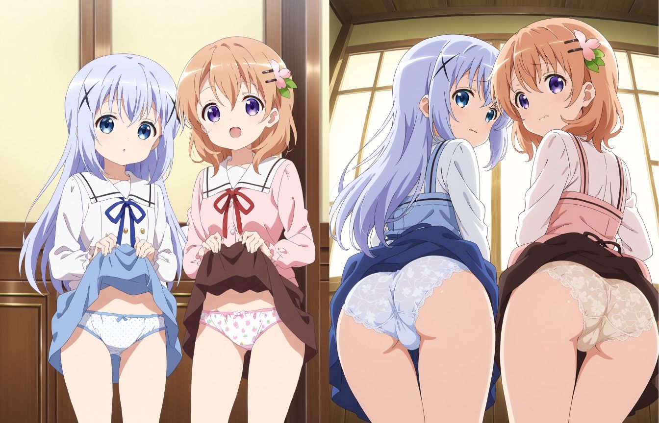 喫茶店員のパンツ - サンプル画像 1