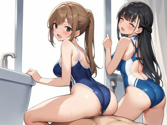 水泳合宿に行ったが練習そっちのけでハーレムSEXする - サンプル画像 3