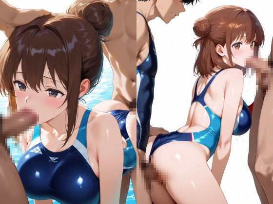 淫乱巨乳な水泳部エースは、オナペットになりたい！ - サンプル画像 7