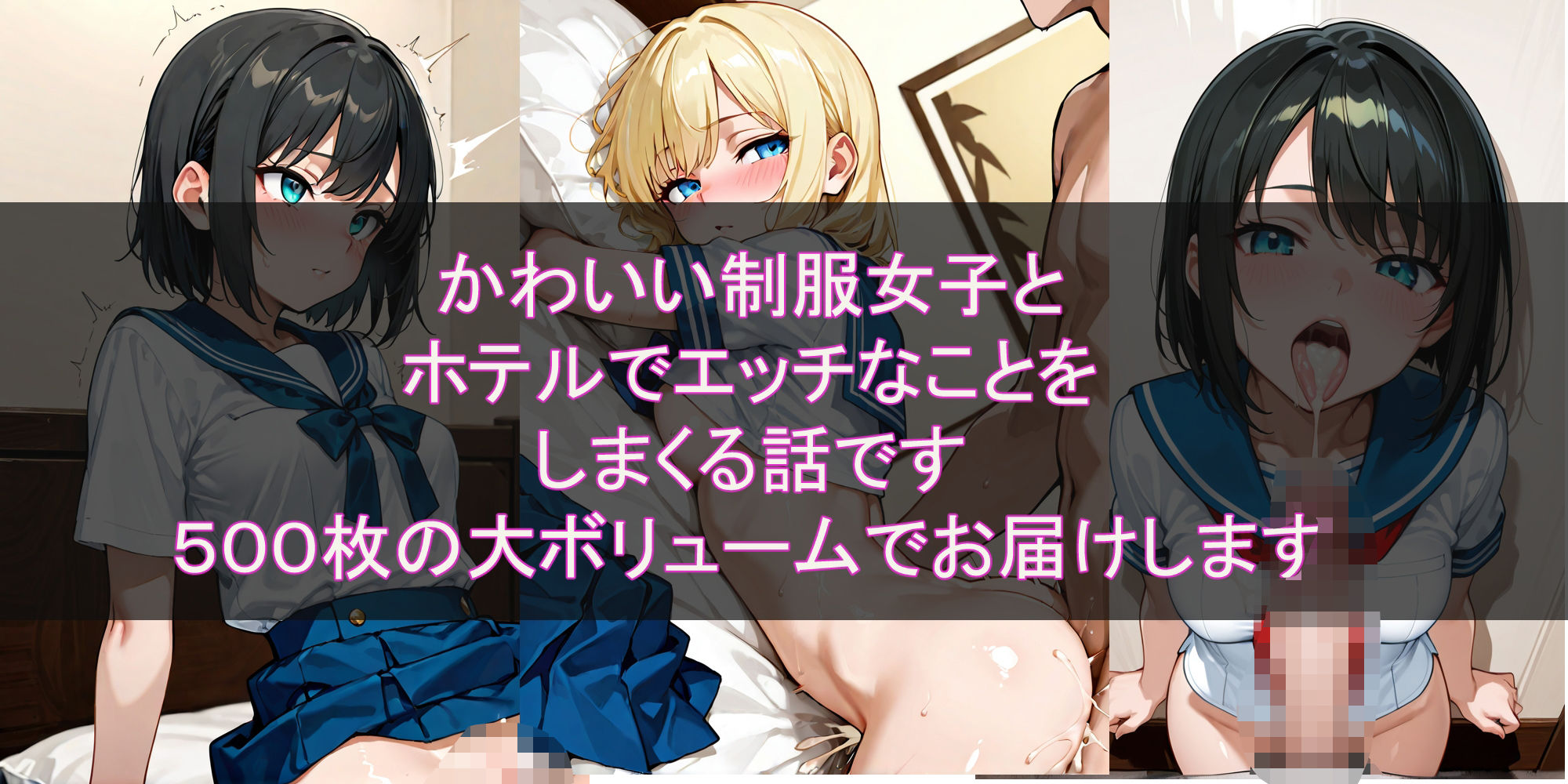 制服女子とホテルでエッチしまくった話 - サンプル画像 1