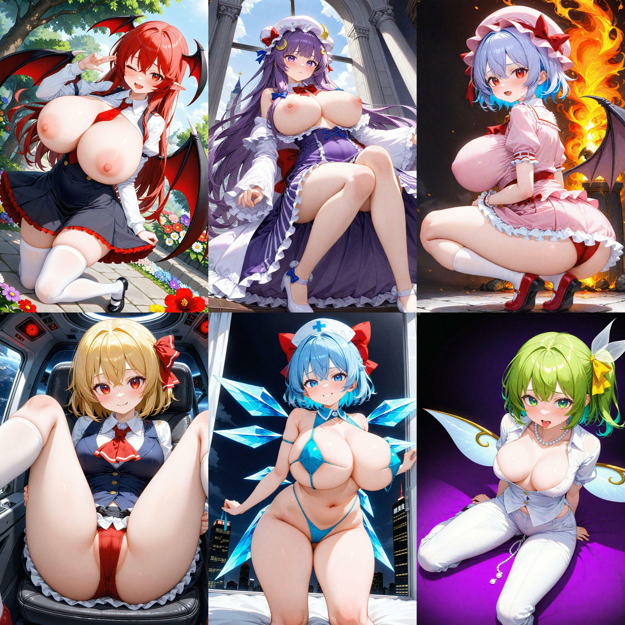 ノーモザイク！東方紅魔郷キャラの誘惑2 - サンプル画像 6