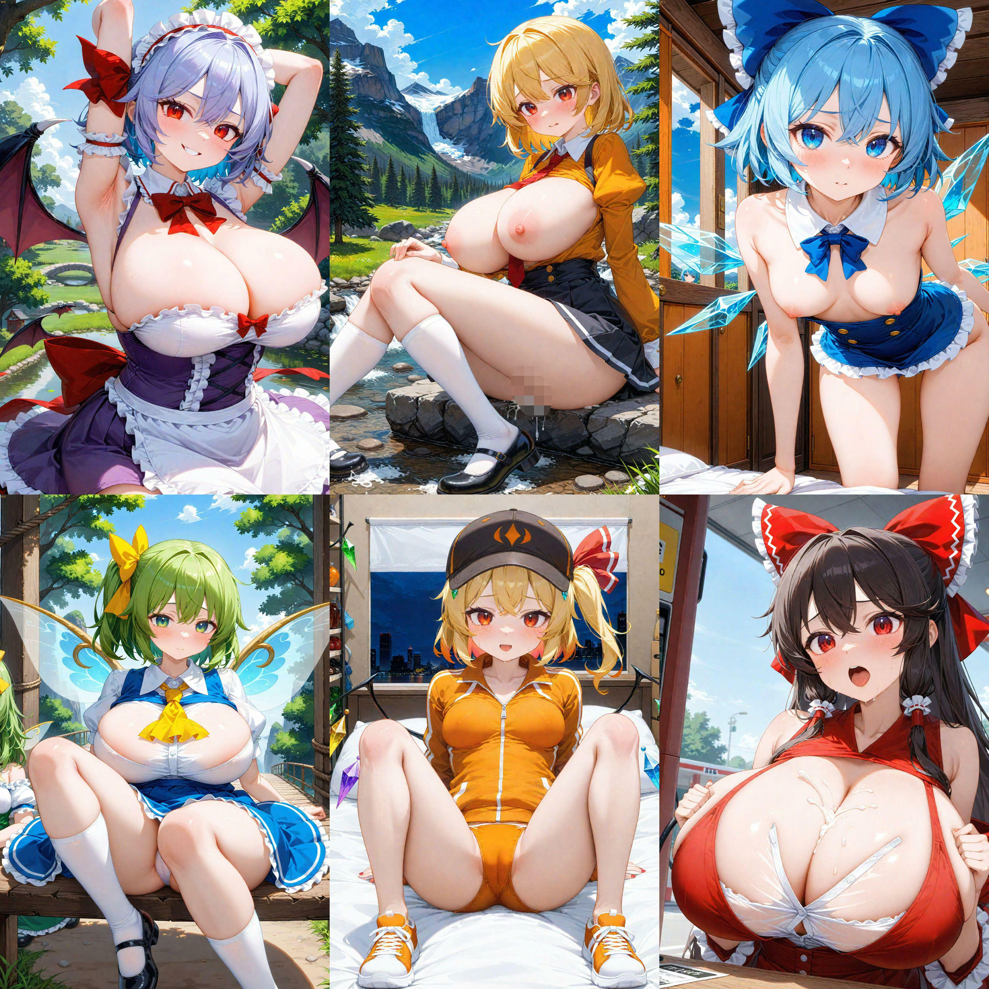 ノーモザイク！東方紅魔郷キャラの誘惑2 - サンプル画像 7