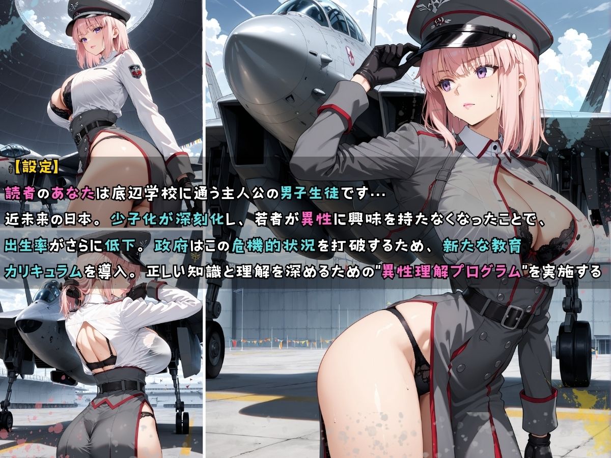 女子校生 軍服を着てエッチなことをする話 - サンプル画像 6