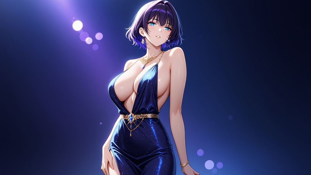 巨乳銀髪モデルと紫髪美女がカメラマンとホテルで中出し撮影会【4K】【400枚収録】 - サンプル画像 5