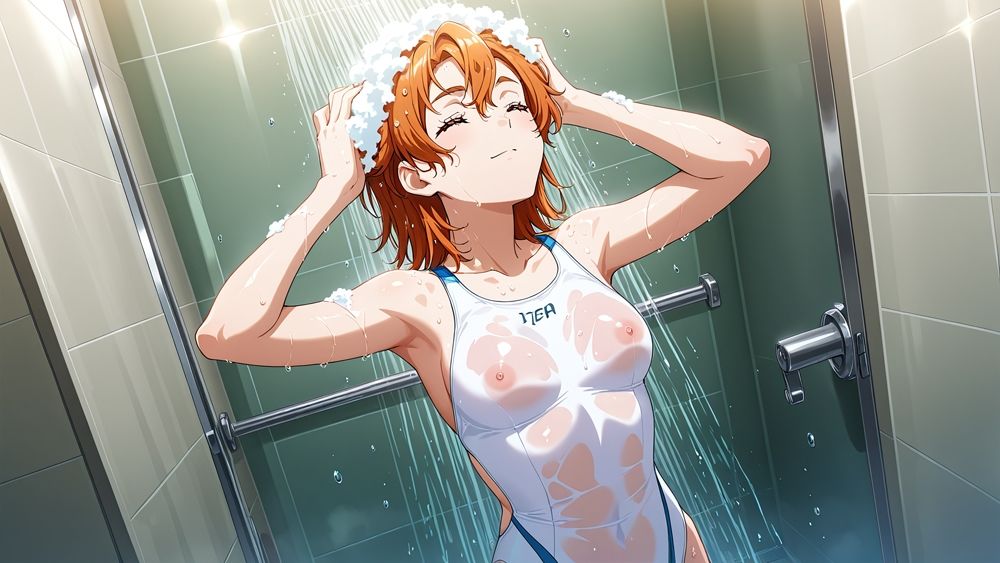 清純白競泳水着美女が鬼畜水泳インストラクターに種付け開発【4K】 - サンプル画像 7
