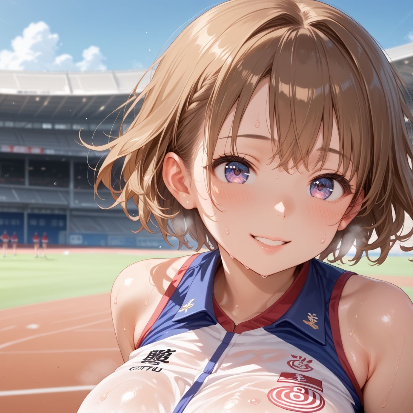 学園性活！クールダウンに手伝って！陸上部 vol.5【運動着美少女の厳選CG250枚収録】 - サンプル画像 2