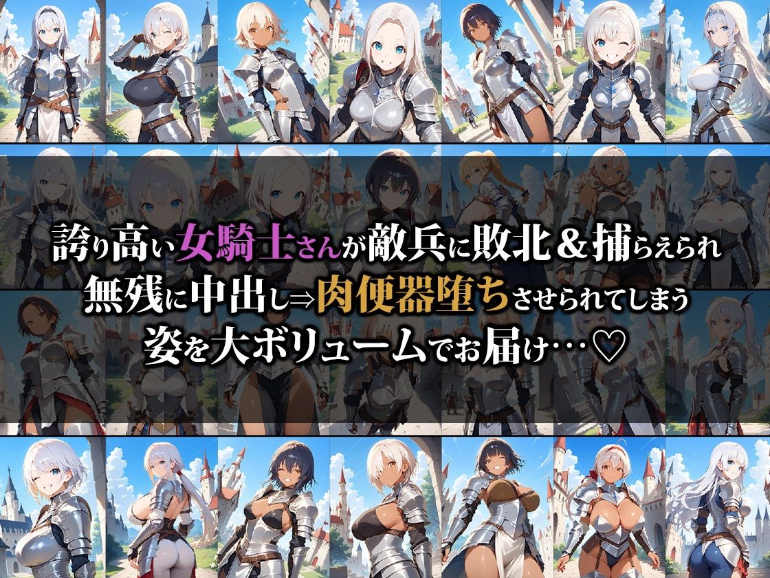 女騎士さん敗北して肉便器になる2 - サンプル画像 1