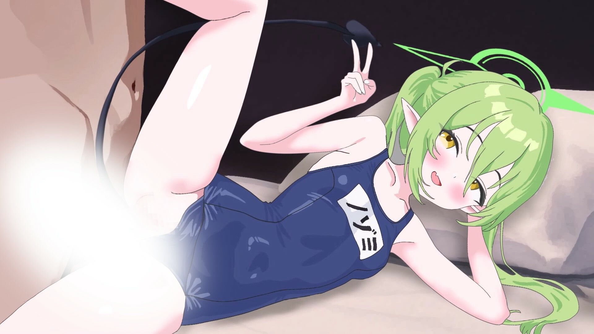 【Live2Dアニメ】スクール水着のシュポ〇キ 〜スク水ノゾミにわからせ中出しエッチ〜 - サンプル画像 3