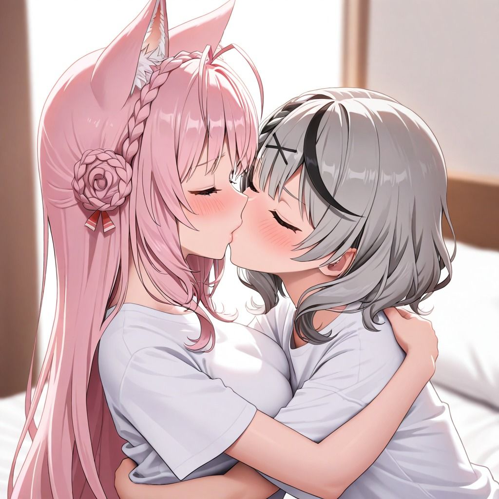 博○こよりと沙○叉クロヱ こよクロ百合えっち - サンプル画像 2