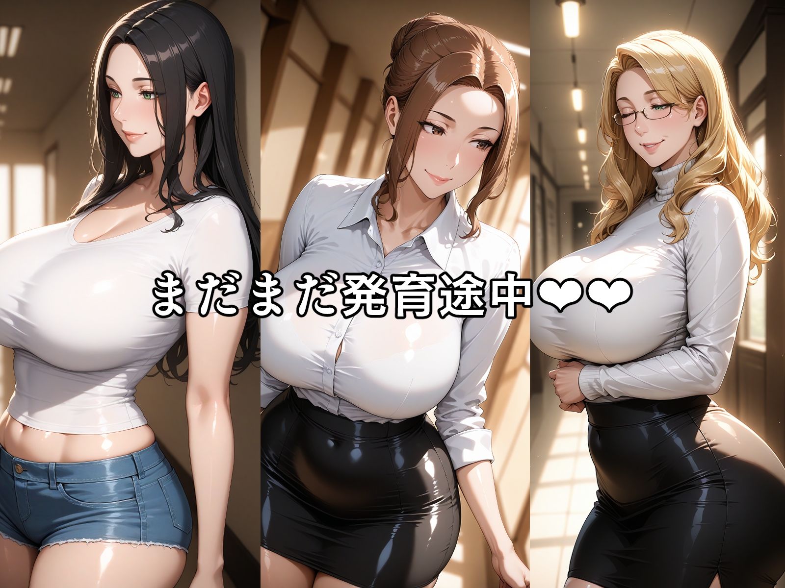 えっ！これでお母さんなの？って思うぐらい2人の娘を持つ美人でエッチな橘京香さん。 その娘の結花、小春も京香に負けないぐらいのムチムチボディの持ち主 - サンプル画像 1