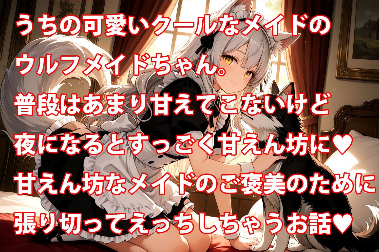 うちのえっちな専属ウルフメイドさん - サンプル画像 1