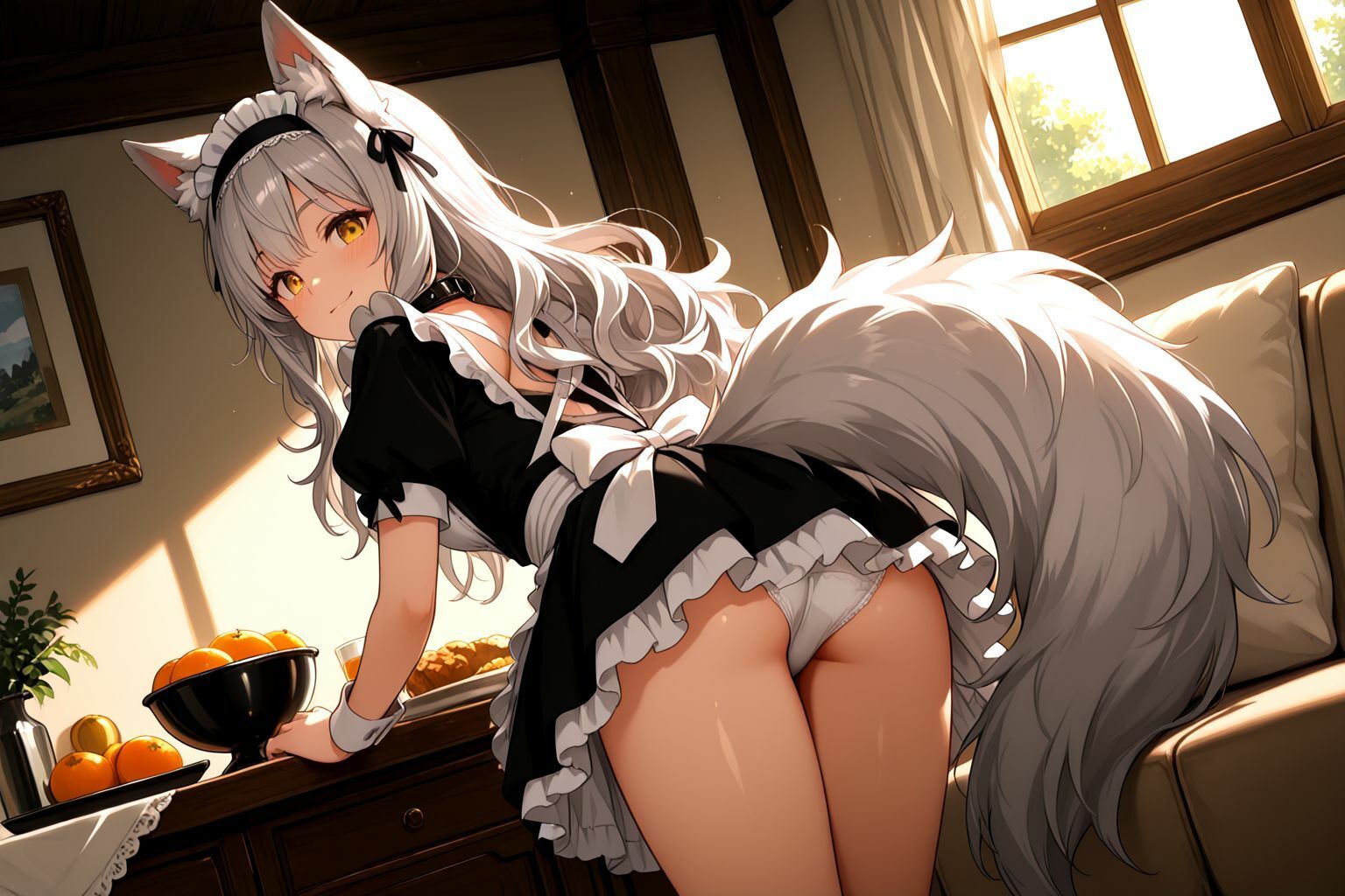 うちのえっちな専属ウルフメイドさん - サンプル画像 2