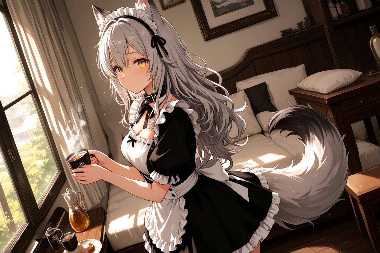 うちのえっちな専属ウルフメイドさん - サンプル画像 3