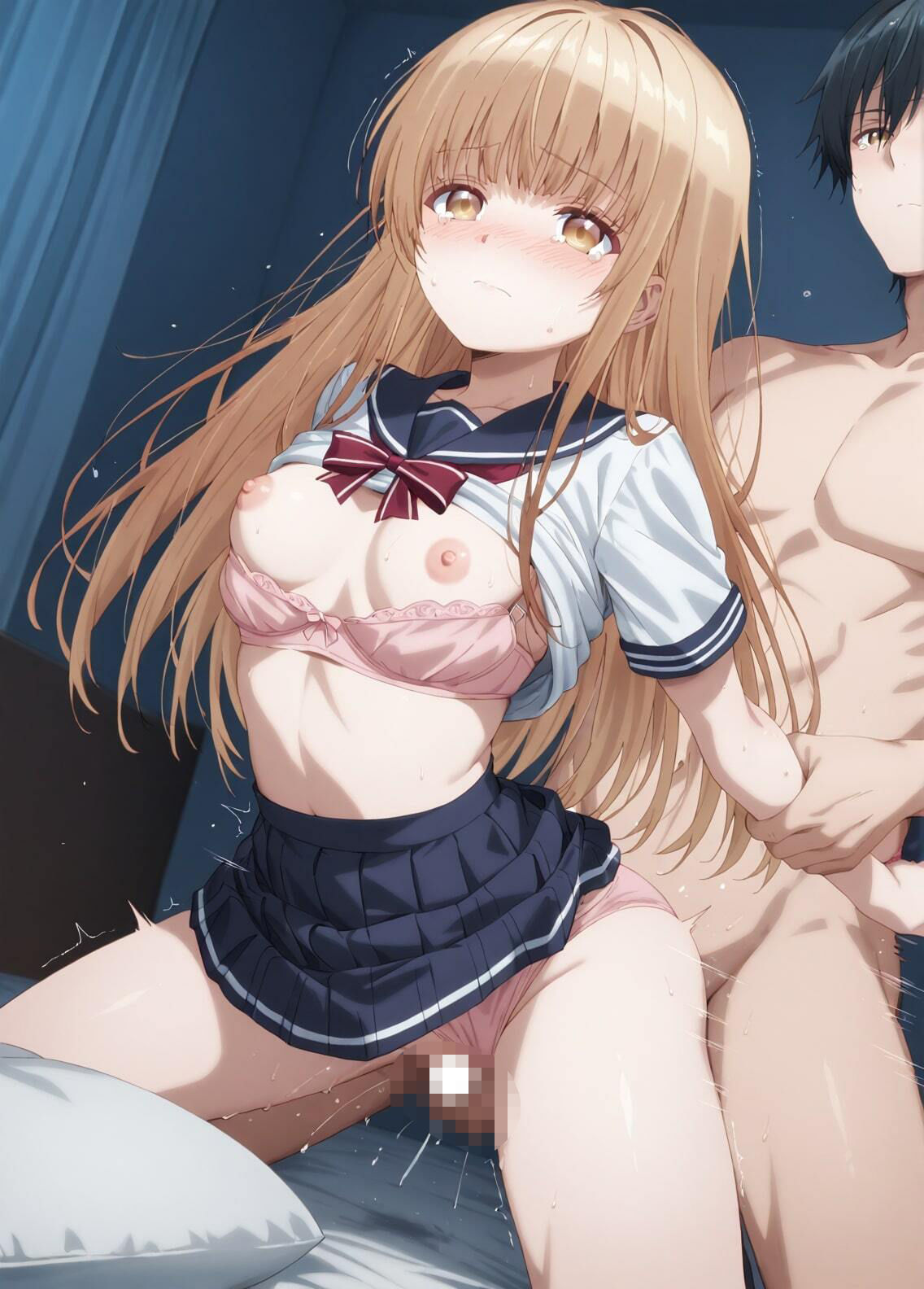 「お隣の天使様にいつの間にか駄目人間にされていた件」椎名真昼セーラー服着衣H写真集2（全500枚） - サンプル画像 4