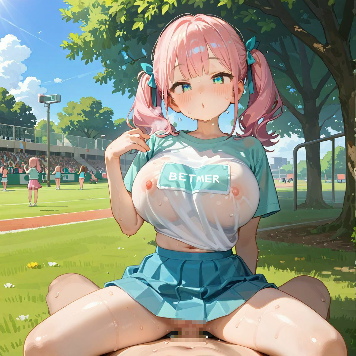 爆乳ギャルと田舎で子作りハーレム生活04 - サンプル画像 2