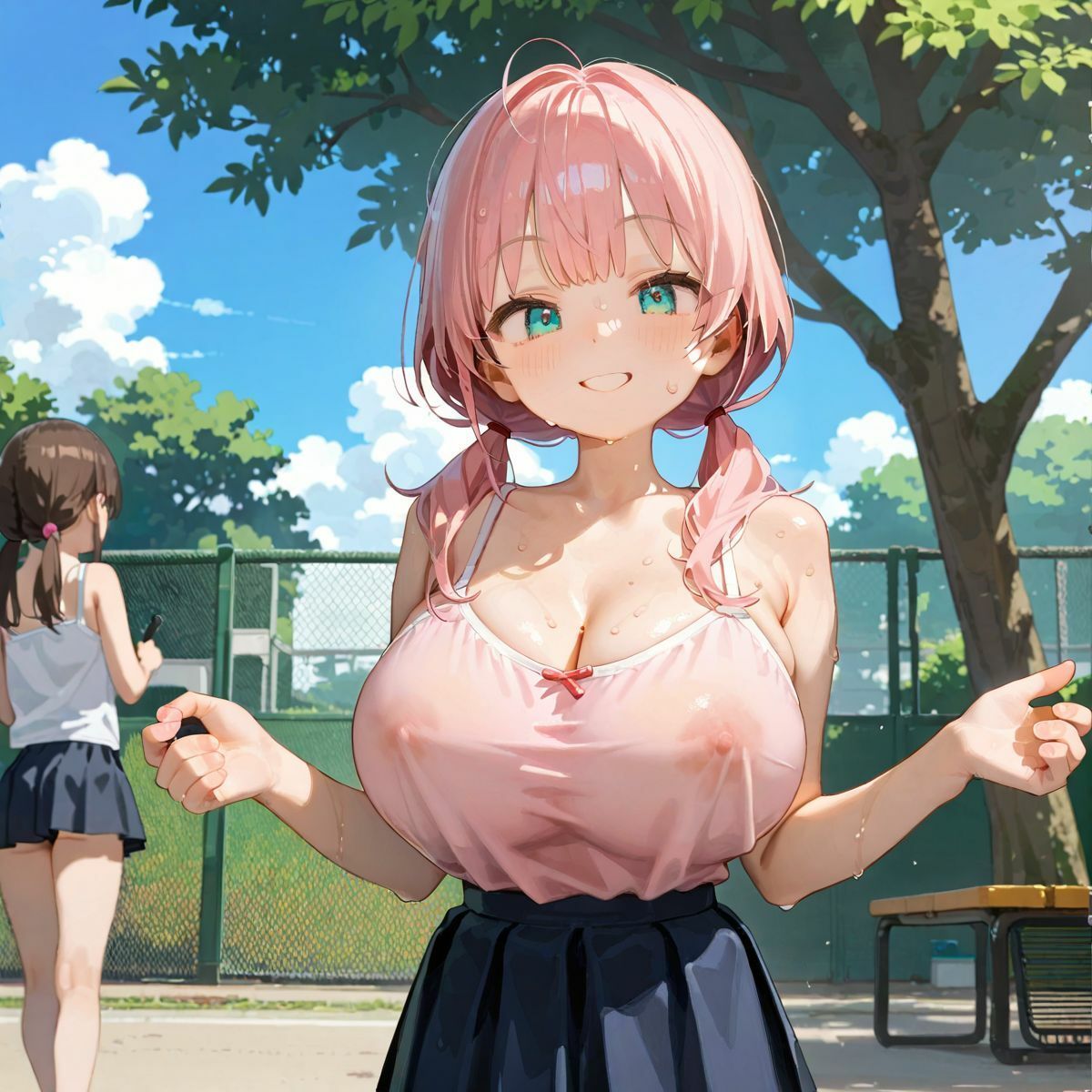 爆乳ギャルと田舎で子作りハーレム生活04 - サンプル画像 4