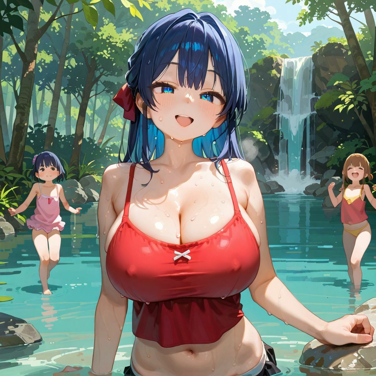 爆乳ギャルと田舎で子作りハーレム生活04 - サンプル画像 5