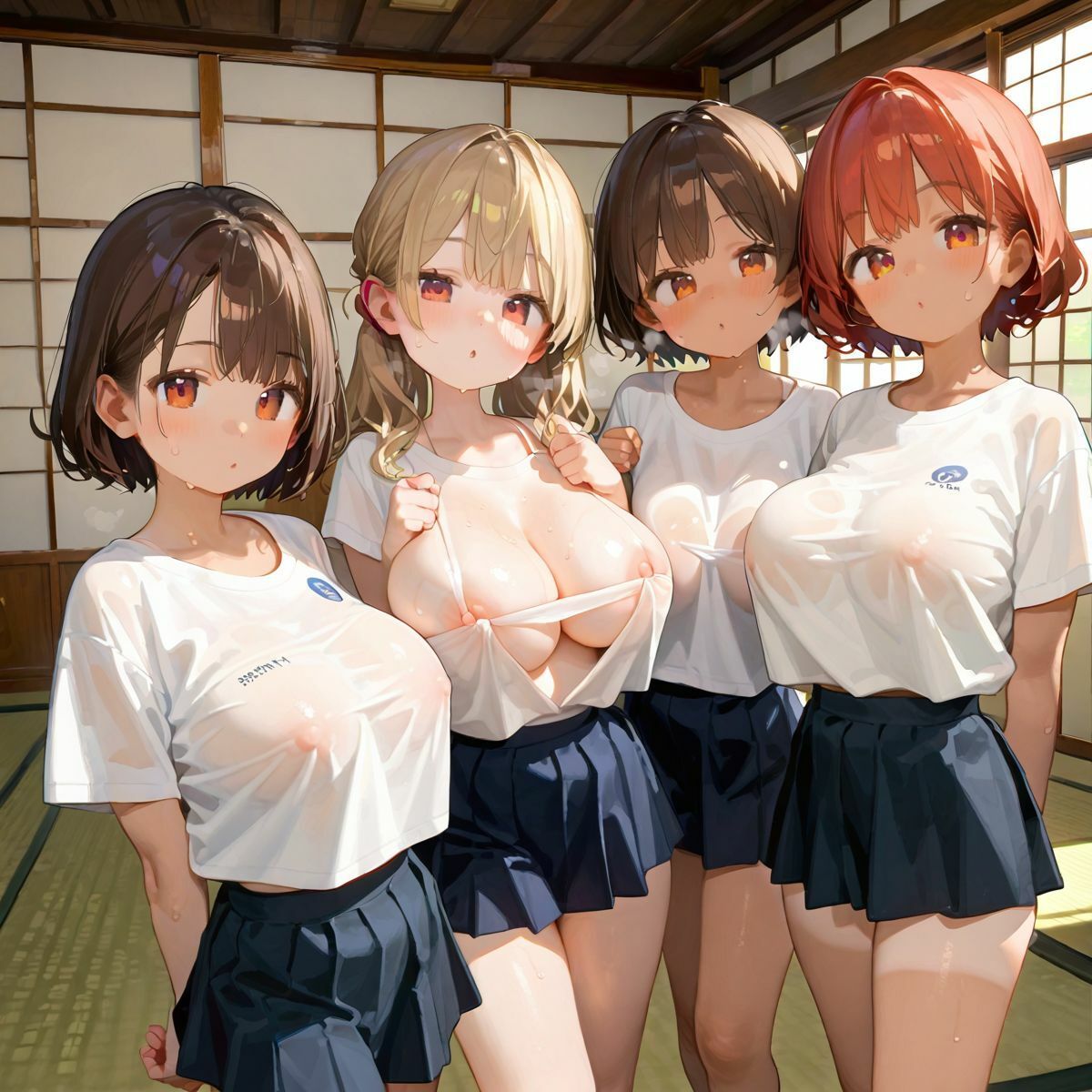 爆乳ギャルと田舎で子作りハーレム生活04 - サンプル画像 9