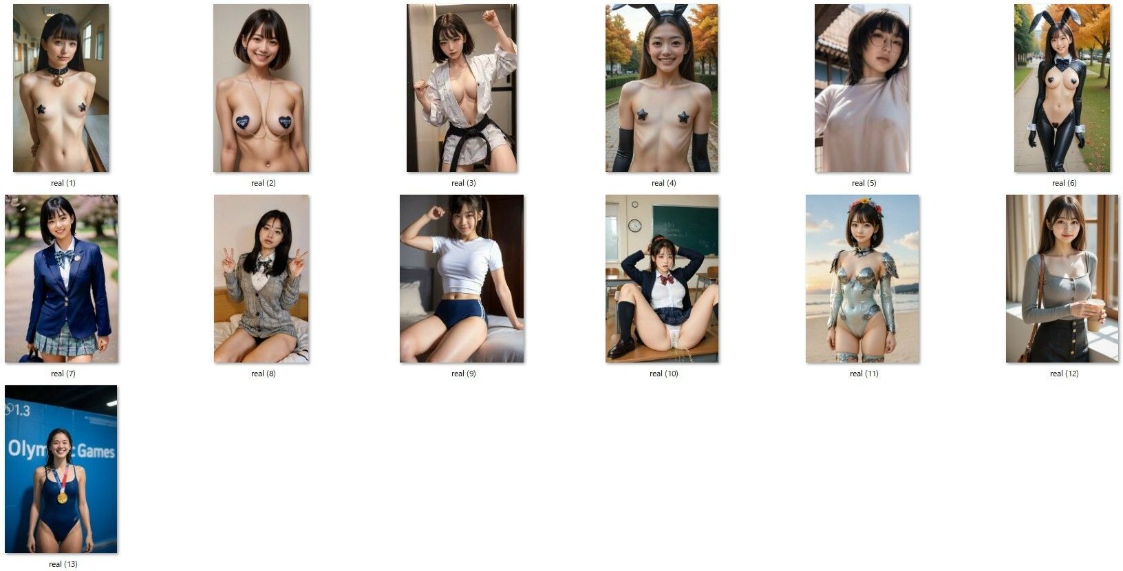 短尺AI美女コレクション:5秒の誘惑、10秒の微笑み - サンプル画像 1