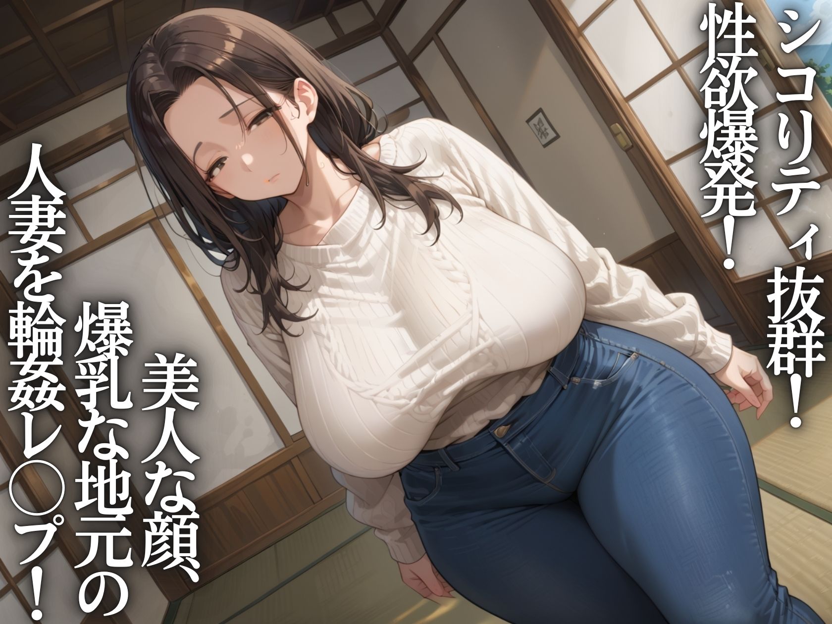 いいなり美人妻は町内会の肉便器 - サンプル画像 1