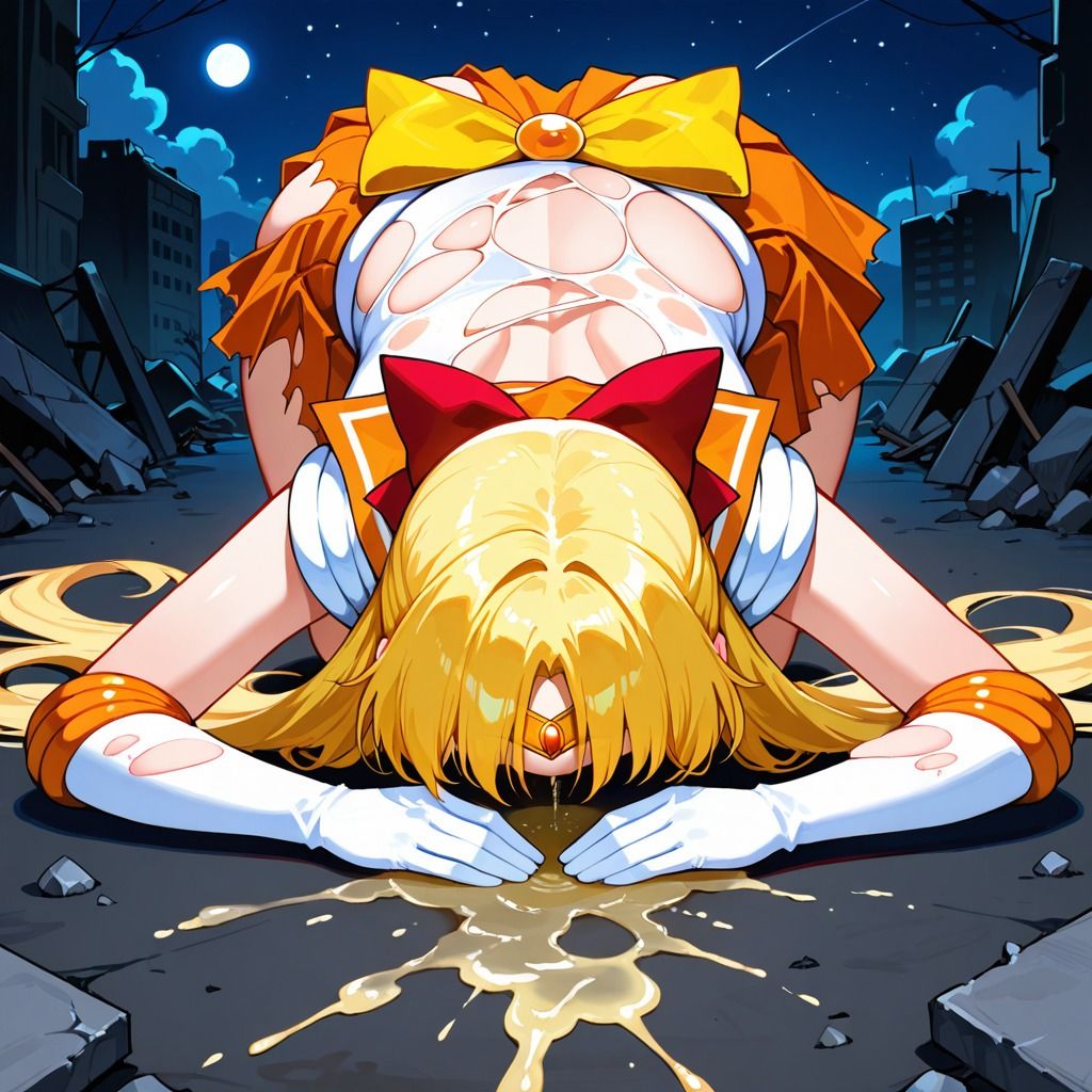 敗北戦士ビーナス命乞い土下座ぶっかけセックス - サンプル画像 4