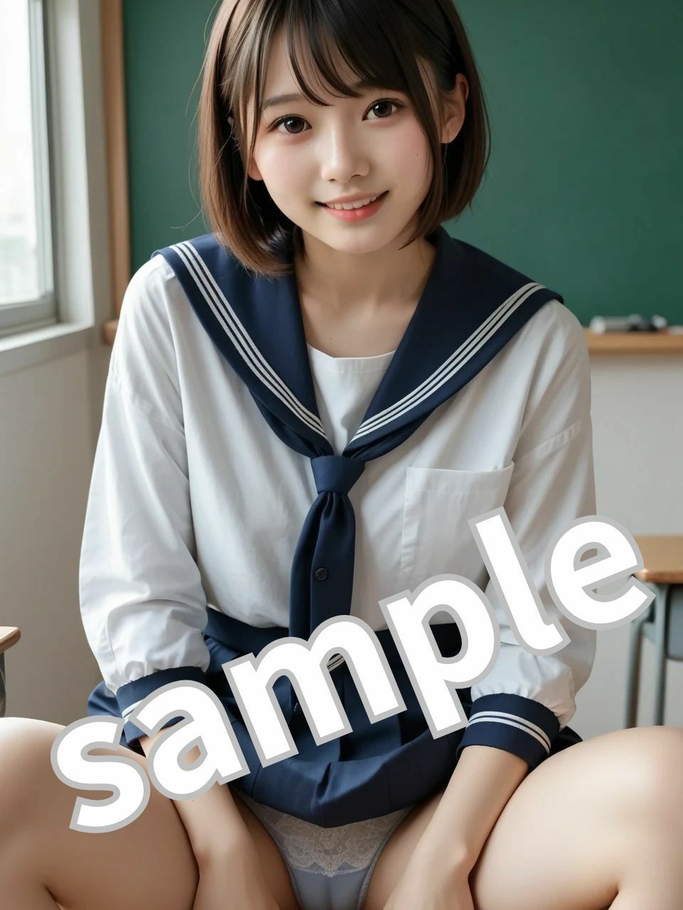 AI制服美少女 お試しモード（イメージビデオ収録） - サンプル画像 2