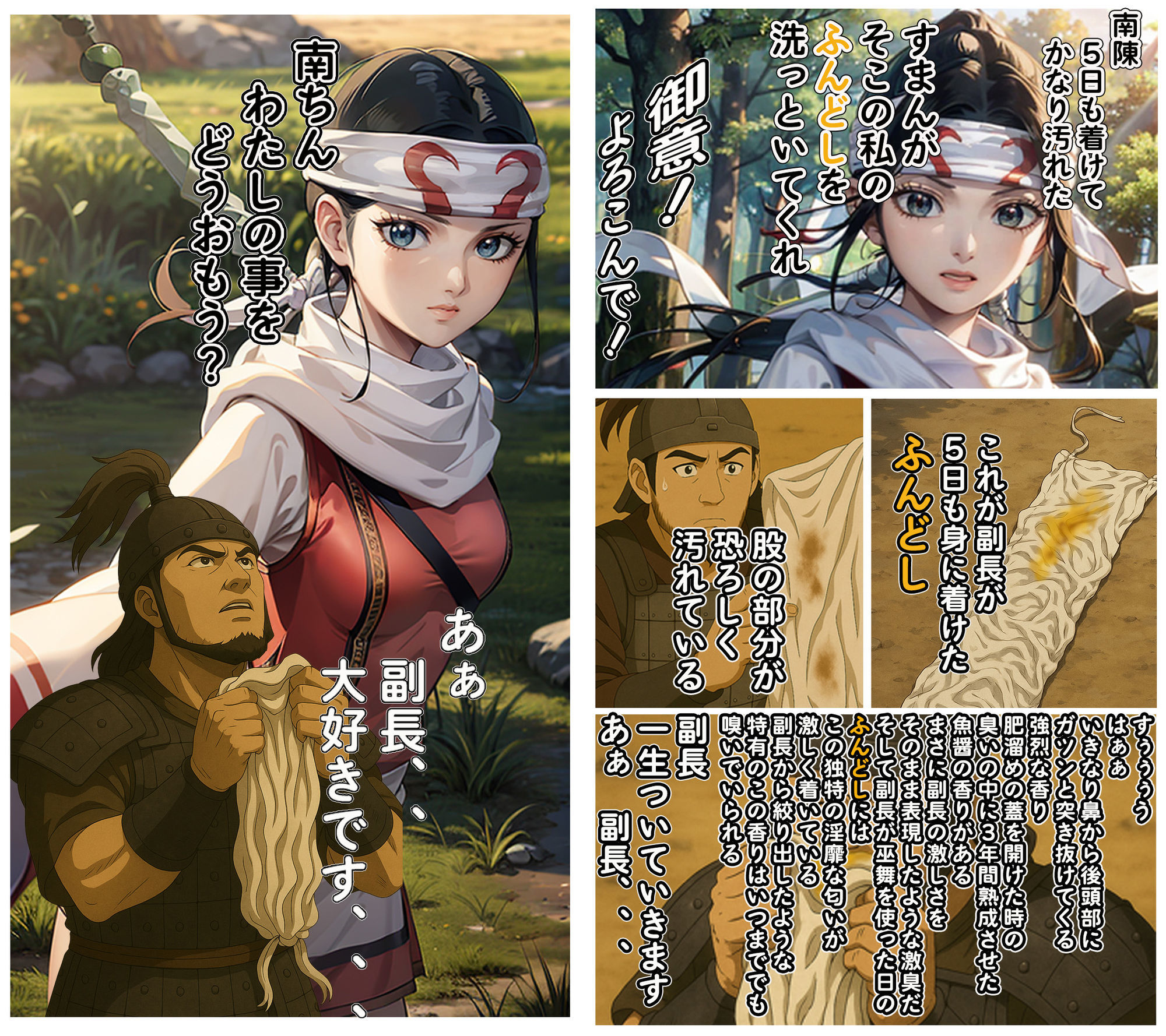 副長の汚れたふんどし！ - サンプル画像 1