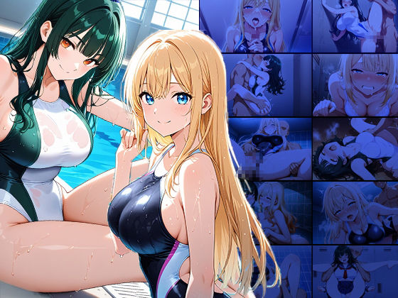 褐色コーチが金髪＆緑髪爆乳競泳美女を種付け調教【4K】【FANZA専売】 - サンプル画像 1