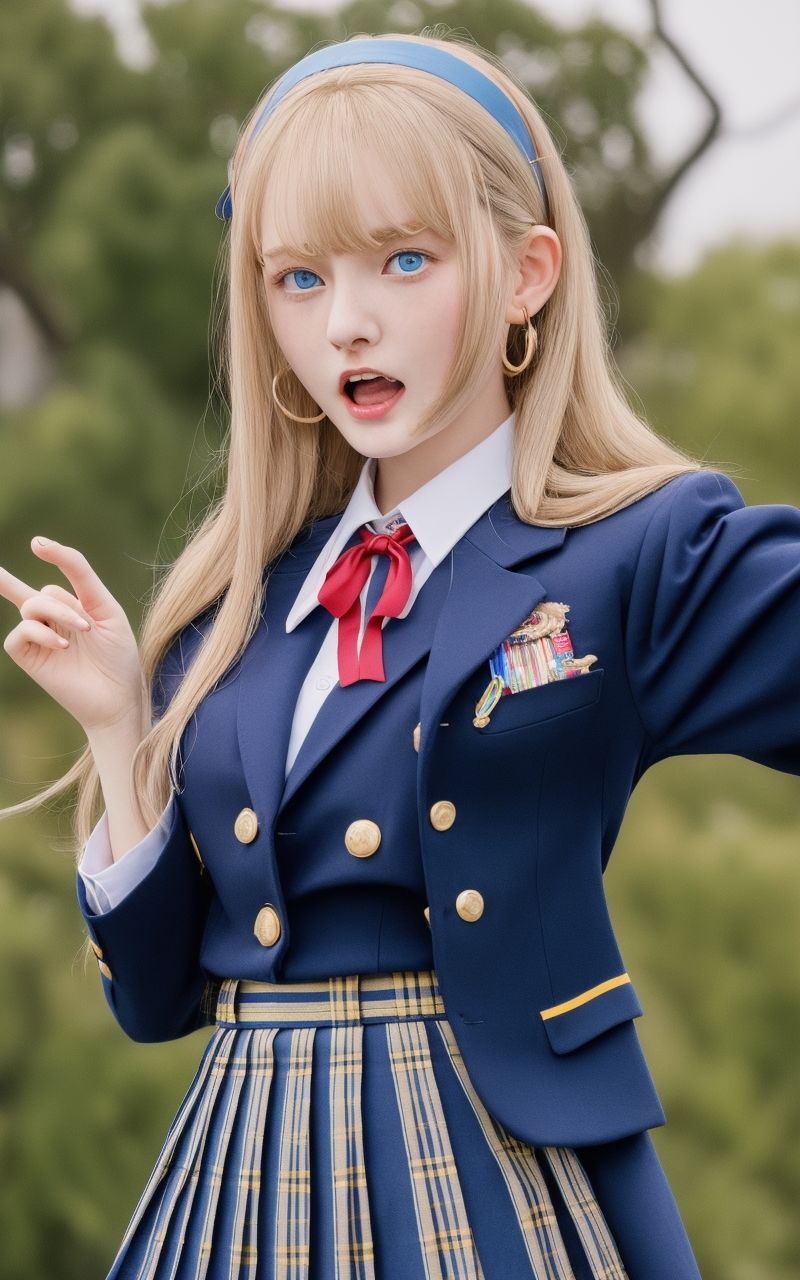 AI美女写真集┃制服のあわてる乙女 - サンプル画像 5